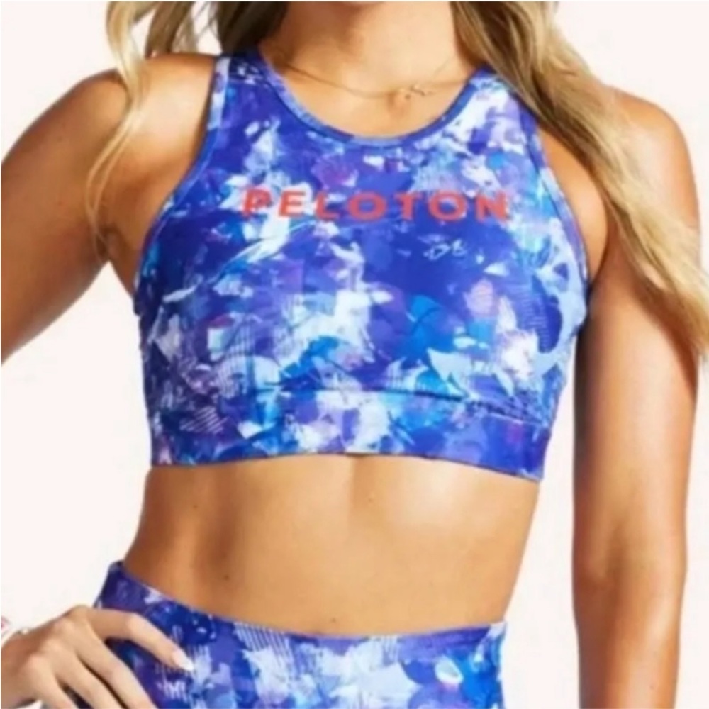 Peloton x WITH - Blue Moves, Mesh-back Sports Bra NWT